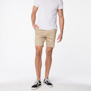 [Size 30] Tilly's BLUE CROWN Classic Men’s Stretch Slim Chino Shorts (Tobac/Brn)